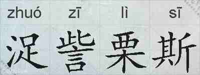 浞訾栗斯的拼音