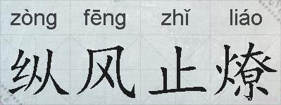 纵风止燎的拼音