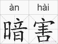 暗害的拼音