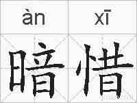 暗惜的拼音