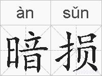 暗损的拼音