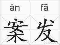 案发的拼音