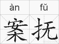 案抚的拼音