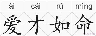 爱才如命的拼音
