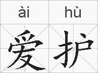 爱护的拼音