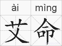 艾命的拼音