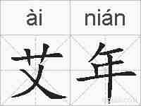 艾年的拼音