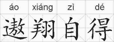遨翔自得的拼音