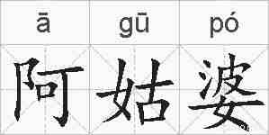 阿姑婆的拼音