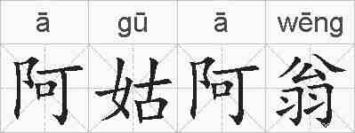 阿姑阿翁的拼音