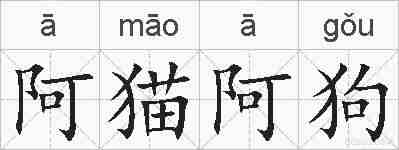 阿猫阿狗的拼音
