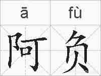 阿负的拼音