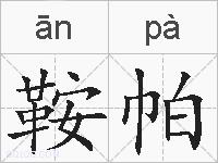 鞍帕的拼音