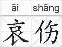 哀伤的拼音