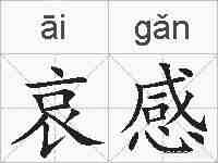 哀感的拼音