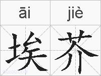 埃芥的拼音