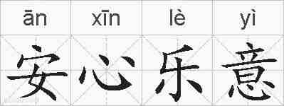安心乐意的拼音