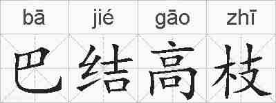 巴结高枝的拼音