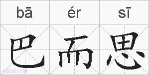 巴而思的拼音