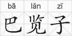 巴览子的拼音