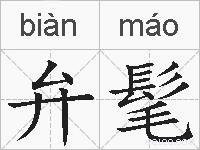 弁髦的拼音