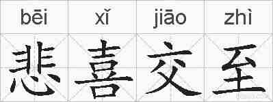 悲喜交至的拼音
