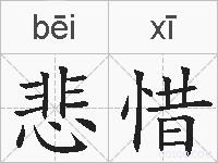 悲惜的拼音