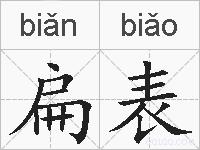 扁表的拼音