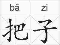 把子的拼音
