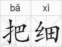 把细的拼音