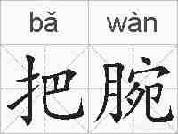 把腕的拼音