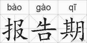 报告期的拼音