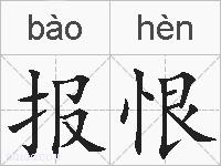 报恨的拼音