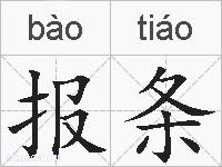 报条的拼音