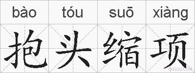 抱头缩项的拼音