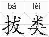 拔类的拼音