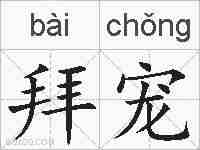 拜宠的拼音