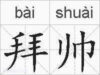 拜帅的拼音