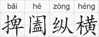 捭阖纵横的拼音