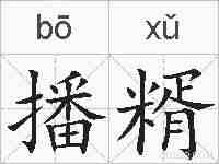 播糈的拼音