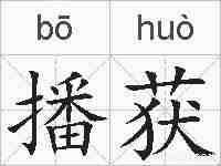 播获的拼音