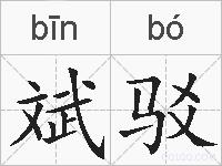 斌驳的拼音