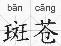斑苍的拼音