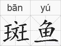 斑鱼的拼音