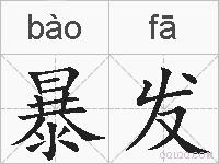 暴发的拼音