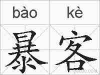 暴客的拼音