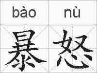 暴怒的拼音
