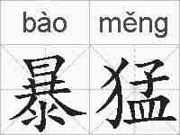 暴猛的拼音