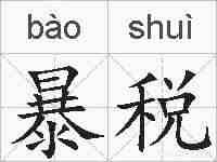 暴税的拼音
