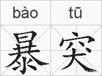 暴突的拼音